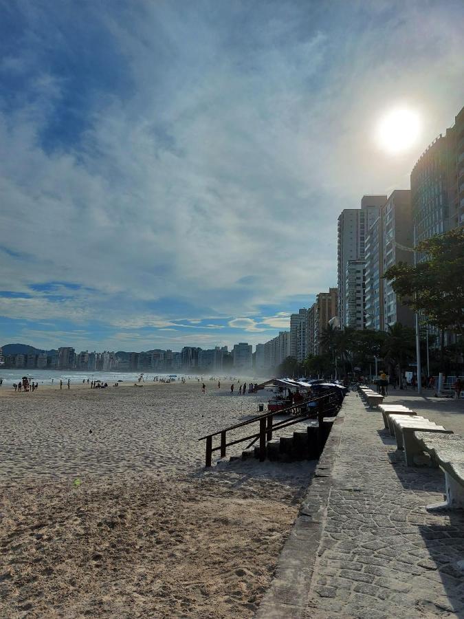 Apto Frente A Praia Das Pitangueiras - Centro Guarujá Exteriör bild
